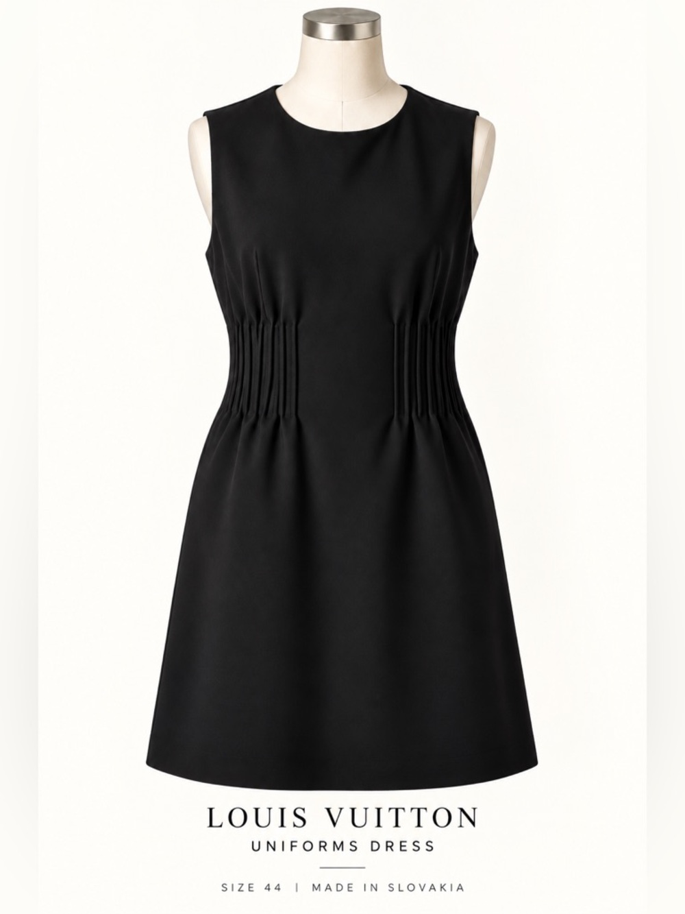 Louis Vuitton Uniforms Black Sleeveless Dress – Size 44
